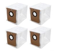 TONIXY Lot de 4 sacs à poussière pour aspirateur robot Karcher RCV 5 Plus - 3,5 l - Non tissé - Avec filtration à cinq couches - Captures pour poils d'animaux - Pour nettoyer - Blanc