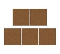 TONIXY Lot de 5 dalles de moquette 30 x 30 cm en fibre de polyester antidérapant pour bureau, salon, chambre à coucher, couloir, entrée, cuisine (marron foncé)