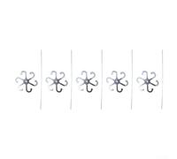 TONIXY Lot de 5 supports de plantes en acrylique transparent, cadres de fixation robustes pour tiges et feuilles pour une croissance saine, insertion facile pour fleurs d'intérieur et d'extérieur