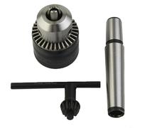 TONIXY Mandrin de perceuse en métal avec mandrin conique MT2, capacité de 5/64" à 1/2" #33 pour petits tours de 7 x 10, clé et clé incluses