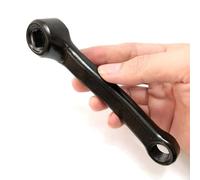 TONIXY Manivelle de vélo d'appartement en fer de 127 mm, design à trou carré, pièces de rechange pour vélo d'intérieur gauche et droite (manivelle gauche)