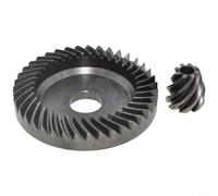 TONIXY Metal Gear Set de rechange pour meuleuse d'angle rapide Metabo 316054990 WEA17-125, compatible avec les réparations et l'entretien d'atelier d'outils électriques, gris