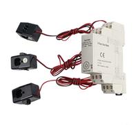 TONIXY Moniteur d'énergie intelligent triphasé pour Zigbee avec transformateur de courant à noyau divisé 100 A, montage sur rail DIN compatible avec Tuya