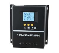 TONIXY MPPT Victron Contrôleur de charge solaire 12 V/24 V/36 V/48 V Écran LCD Régulateur de batterie avec deux ports USB Dissipateur thermique en aluminium (150 A)
