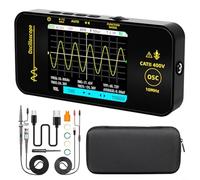 TONIXY OT3 Oscilloscope numérique portable 10 MHz 48 MSa/s LCD 32" pour test de circuit, portée de poche portable avec batterie 1200 mAh, noir (B)