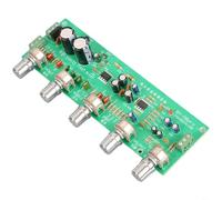 TONIXY Panneau de contrôle HiFi préamplificateur avec basses, médium, aigus, contrôle du volume 4558 Op Amp PCB, kit de bricolage vert