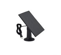 TONIXY Panneau solaire 5 W avec ports USB CC 5 V et USB C, efficacité 24 % étanche IP67, pour anneau, pour EUFYCAM, pour caméras de sécurité Reolink, surveillance extérieure (5 W-5,7 V)