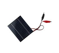 TONIXY Panneau solaire polycristallin portable 10 W 12 V avec clips pour chargement de batterie 9-12 V, idéal pour lampadaire de jardin et éclairage extérieur, noir