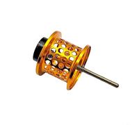 TONIXY Petit bobine d'appât pour Daiwa 19 24 Tatula TW 100 pour moulinet ELITE CT100 Salamandura 150, arbre en acier CNC, système de frein fixe pour lancer stable, noir (doré)