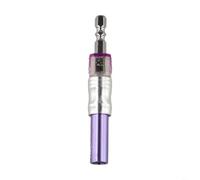 TONIXY Porte-embout de tournevis à profondeur réglable 70 mm 110 mm en acier chromé violet orange tige hexagonale pour réparation électronique de meubles (court 70 mm)