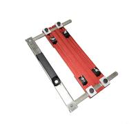 TONIXY Rail de guidage de coupe en alliage d'aluminium avec dossier de positionnement réglable et boutons de verrouillage rapide pour scie circulaire et coupe-marbre, taille 190 mm, rouge, idéal (A)