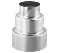 TONIXY Réducteur de tuyau de poêle en acier inoxydable - Adaptateur de conduit de cheminée pour poêle à bois - Pour chauffage de poêle à bois (Ø 100 mm/Ø 60 mm)