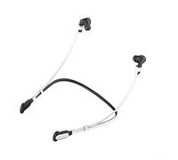 TONIXY Sangle tour de cou en silicone pour Samsung Galaxy Buds3 Pro/FE, cordon anti-perte pour la gym, la course à pied, l'entraînement, support d'écouteurs sécurisé (noir + blanc)