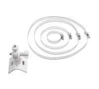 TONIXY Support de fixation réglable pour caméra avec anneaux en acier, rotation à 360°, inclinaison à 90°, pour EufyCam, pour projecteur Ring Spotlight/intérieur/Pan Tilt, blanc