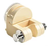 TONIXY Support de pommeau de douche réglable à ventouse - Support mural avec réglage multi-angle, compatible avec les pommeaux de douche standard et à main, construction ABS + PET (beige)