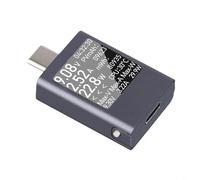 TONIXY Testeur de courant USB-C - Ampèremètre - 4,5-50 V - 0-12 A - 600 W - Avec protocoles PD3.0 et affichage rotatif à 360° (A)