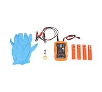 TONIXY Testeur d'injecteur de carburant et kit de nettoyage 12 V CC pour réparation automobile, ensemble d'outils portables ABS avec câble de test pour nettoyage simultané, orange
