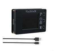 TONIXY VisibleIR B18 Caméra thermique à lumière visible 32 x 24 mm -40 à 300 C Type-C Transfert de données pour entretien électrique inspection à domicile DIY Noir