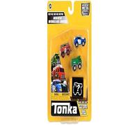 Tonka 06057 Micro Metals Police Cruiser, Fire Truck and Rescue Copter, Emergency Vehicle Toys for Children, Kids Toy Cars, Vehicle Toys for Creative Play, Emergency Vehicles for Children Aged 3 plus