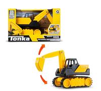 Basic Fun Tonka Steel Classics Mini - Pelleteuse en Acier Robuste pour Petits Travaux de Chantier