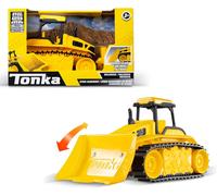 Tonka Mini Steel Classics Bulldozer-Construction En Acier,Pièces De Travail,Lumières&sons Réalistes,Design Jaune Vif-Parfait Pour Les Enfants De 3 Ans Et Plus
