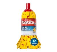 TONKITA | Lot de 12 Lave-Vaisselle Sunny Mop en Microfibre de Rechange vadrouille pour Lave-Vaisselle, Convient à Toutes Les Surfaces, Nettoyage en Profondeur et Super Absorption - Lot de 12