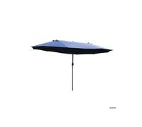 ®TONLRGY Parasol de jardin avec manivelle ovale bleu 460 x 270 x 240 cm