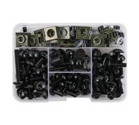 TONMHXA Compatible avec pour Ninja 650 pour Ninja Zx6r pour Vulcan S 650 Vis de Moto Écrou de carénage Kit de boulons de Protection Fixations à vis carénage de Fixation(Black)