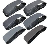 Tonmp Assortiment de 12 bandes abrasives en carbure de silicium de qualité supérieure - 10,2 x 91,4 cm - 2 pièces de chacune des bandes abrasives pour ponceuse à bande (10,2 x 91,4 cm)