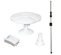 TONNA Antenne TNT Omnidirectionelle 40dB + Ampli 2s + Mat Traversant Antarion Camping Car Caravane