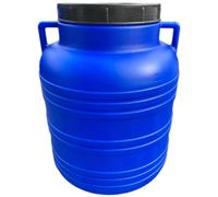 Tonneau à col large 30 litres Tonneau à choucroute Regen Tonneau à bagages Camping bleu