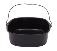 Tonneau à gâteau pour friteuse, moule à gâteau antiadhésif avec poignée, moule à gâteau en métal pour pain, pizza, omelette, accessoire de friteuse universel avec conception (8 pouces)