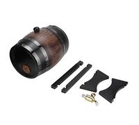 Tonneau à vin 3L Bois de chêne Vintage Tonneau à vin Noir Bois de chêne Vin Brandy Whisky Conteneur Bourbon Tequila Oak Seau à vin avec Robinet Distributeur