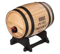 Tonneau à vin - Distributeur de vin - Capacité 5.5 litres, Noir