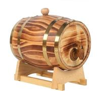 Tonneau À Vin Tonneau En Chêne, Capacité 1,5 L/3 L/5 L/10 L/20 L/25 L/30 L/50 L Bois De Chêne Fabriqué À La Main En Utilisant Du Chêne Tonneau À Vin For La Bière, Le Whisky,(15L)