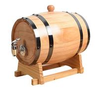 Tonneau à whisky - Fût en chêne de 1, 5 L avec robinet et support, pour vieillir le décor de bar à café et whisky
