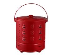 Tonneau de feu, seau poubelle en acier inoxydable avec couvercle, brûleur résistant à la chaleur pour une utilisation en extérieur, meilleur accessoire de cheminée de jardin, paysagistes, campeurs