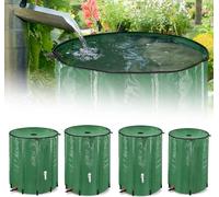 Tonneau de pluie 750 litres Tonneau de pluie pliable Réservoir d'eau de pluie avec tonneau de pluie Couverture de protection en PVC Vert 150 gallons CEEDIR