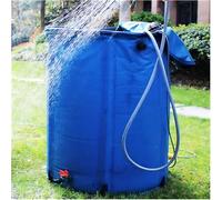 Tonneau de pluie pliable, baril de collecte d'eau de pluie portable en PVC, système de collecte d'eau de pluie de jardin avec robinet et kit de trop-plein