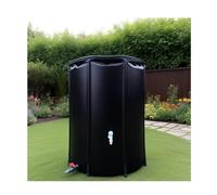 Tonneau de pluie pliable de 200 L - Système de collecte d'eau de pluie portable pour une utilisation efficace du jardin et de la pelouse - Conteneur de récupération d'eau noir durable