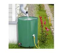 Tonneau de pluie pliable respectueux de l'environnement - 200 L - Réservoir de stockage d'eau portable pour jardin et terrasse - Système de récolte d'eau de pluie en plein air (vert)