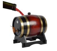 Tonneau de vieillissement du vin en chêne - Distributeur de boissons en bois de 1,5 L 3 L, support de robinet portable | Tonneau multifonction pour cocktail, whisky, boisson pour la maison, le bar, le