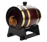 Tonneau de Vin en Bois Fait Main, 1.5L, pour Stockage de Vin, Brandy, Whisky, Tequila