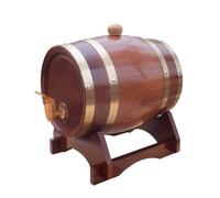 Tonneau en bois de chêne pour stockage ou vieillissement de vins et liqueurs 1,5 L-20 L 3L Chocalate Color