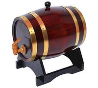 Tonneau en bois de chêne pour stockage ou vieillissement de vins et liqueurs 1,5 L-20 L, Red, 10 l