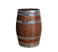 Tonneau en châtaignier de 100 litres Nouveau - Palissandre (fermé/Table)