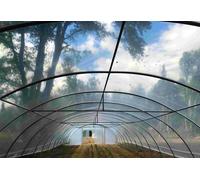 Tonneau Serre tunnel professionnelle Tonneau 234 m² - Normandie 36 x 6,5 m - S007AT-360-PE2X-4P-FB