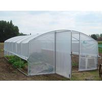 Tonneau Serre tunnel Tonneau en polyéthylène 36 m² - 4 Saisons Plus 9 x 4 m - 1 porte - S017ST-090-PE2X-1P-FB