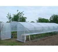 Tonneau Serre tunnel Tonneau en polyéthylène 42 m² - 4 Saisons Plus 10,5 x 4 m - 1 porte - S017ST-105-PE2X-1P-FB