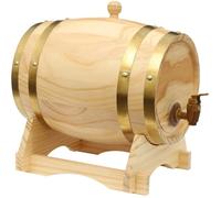 Tonneau vin avec robinet 5 litres,Fût chêne,300 x 225 x 285 mm,Ovale,Résistant l'usure aux chocs,Avec 1 support,pour maisons, bars